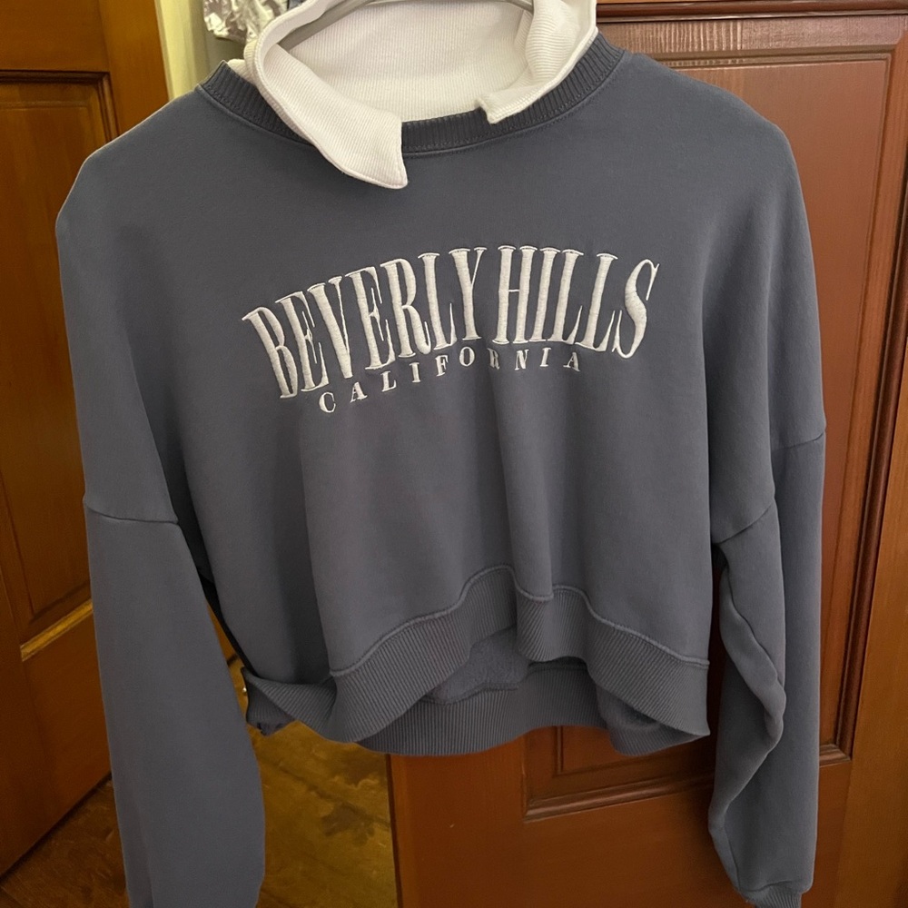 Women's muted Blue color Sweatshirt